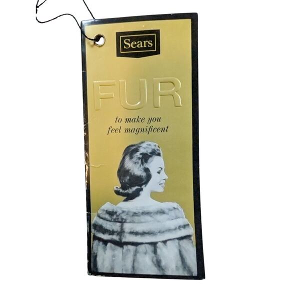 NWT Vintage 1960’s Gorgeous Mink Stole Authentic Sears & Roebuck With Embroidery - Picture 4 of 14